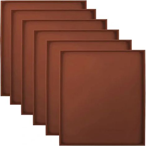 Aktionspreis: 6er-Pack Silikon-Trockentücher, antihaftbeschichtet, mit quadratischen Kanten, geeignet für Fleisch, Gemüse und Obst. (1/5)