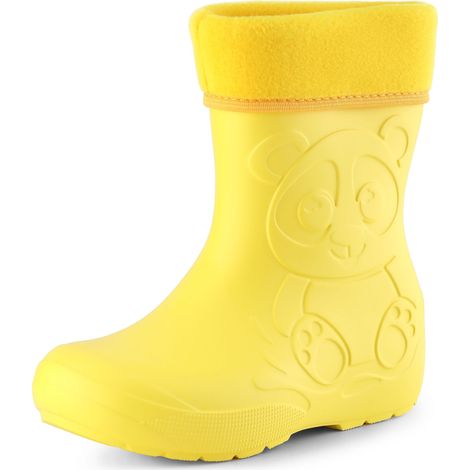 Ladeheid Bottes de Pluie en EVA Unisexe Enfant Fille Garçon LA-CA-11 (Jaune, 30/31 EU)
