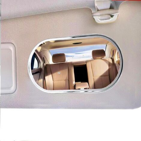 Miroir de pare-soleil pour voiture, miroir de courtoisie pour véhicule, miroir de courtoisie autocollant pour camion, SUV (ovale) (1/5)