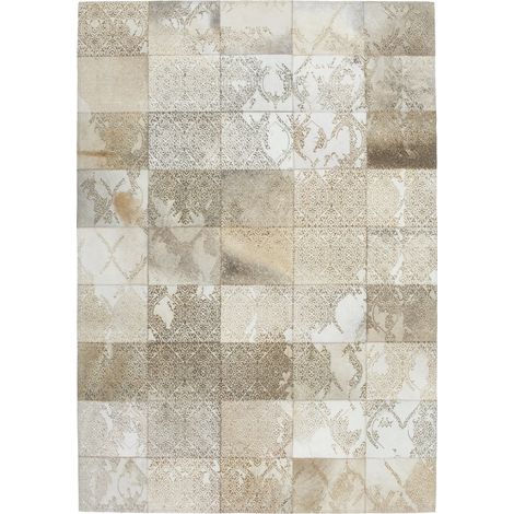 Tappeto in pelle Cobra 343 Beige effetto vintage (1/4)