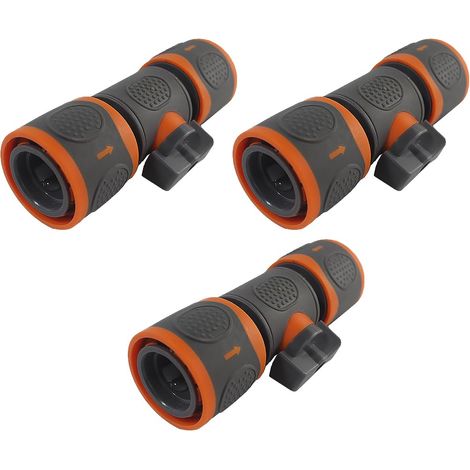 3 Raccords Tuyau Arrosage Adaptateur Robinet Embout Connecteur Rapide (1/5)