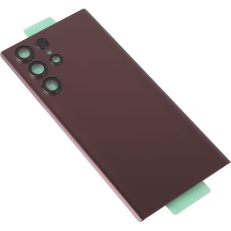Cache arrière en verre de remplacement pour Samsung Galaxy S22 Ultra 5G S908U S908F (rouge) (1/5)