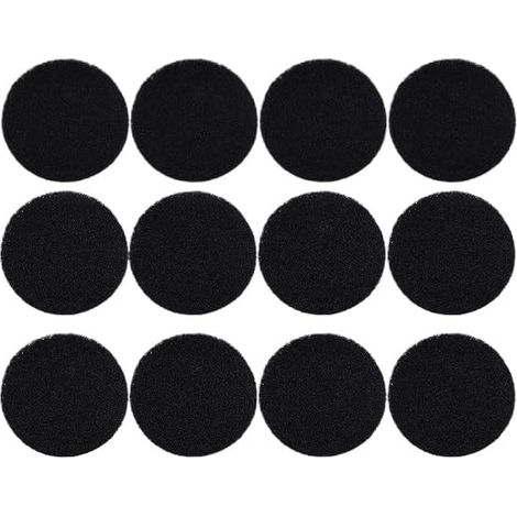 Lot de 8/12 filtres à charbon actif en coton, filtre à charbon de rechange pour poubelle de cuisine, diamètre carré 120 x 120 mm, rond 160 mm (rond, 12 pièces) (1/4)