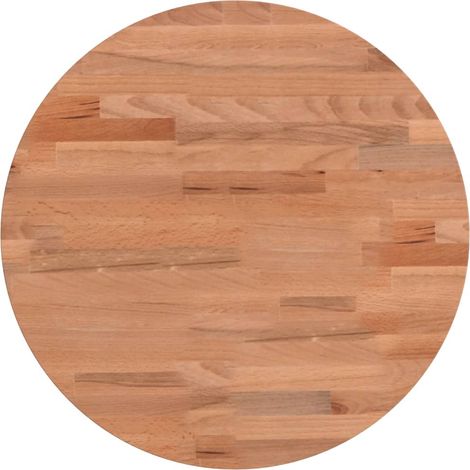 Dessus de table Dessus de bureau Plateau de table Ø40x2,5 cm rond bois massif de hêtre (1/5)