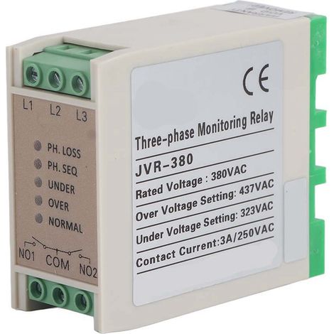 JVR-380 Phase Sequence Protection Relay Monitoring Voltage Control Device (1/5)