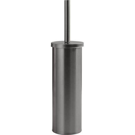 Scopino Wc Da Terra In Acciaio Inox Gun Metal  Ginestra