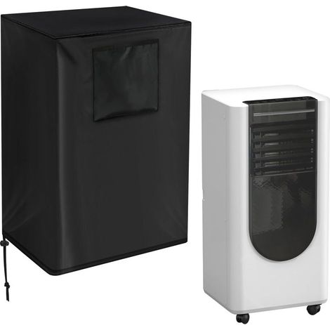 54x46x82cm, Housse de climatisation portable, housse universelle pour climatiseur mobile, imperméable, anti poussière, corde télescopique (1/5)