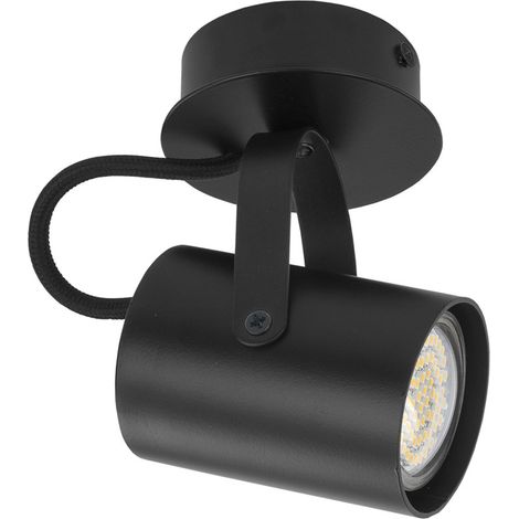 Spot plafond noir orientable moderne 1xGU10 25W Sigma Kamera