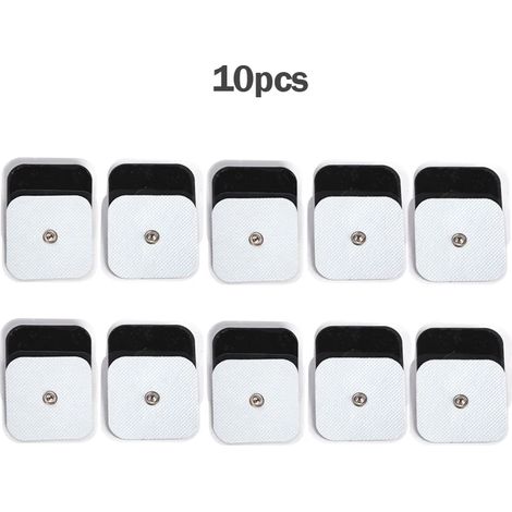 Packung mit 10 selbstklebenden EMS-Elektroden mit gepulstem Gel für Physiotherapie, elektrische Muskelstimulation und Körpermassage  04527-AquaForge