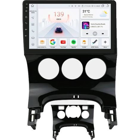 Sistema de navegación para coche, pantalla táctil, soporte multimedia, compatible con Peugeot 3008 2009-2015, S6-6G 64G-8 núcleos-4G LTE (1/2)
