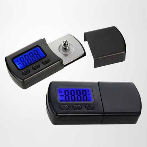Jauge de force numérique de précision, écran LCD rétroéclairé, testeur de pression pour bijoux et vinyles, noir, mesure de traction et de compression (1/5)