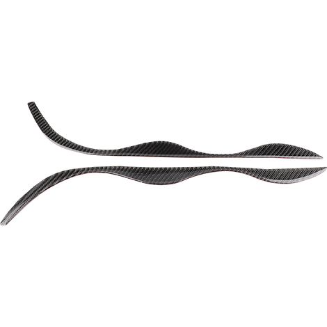 Carbon Fiber Headlight Eyebrows Trim Decal Compatible BMW Série 3 E46 323i 328i 330i 325i 1999-2004
