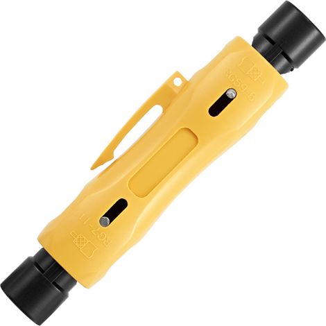 Pince à dénuder à Main pour RG59 RG11 RG7 RG6 Outil de réparation d'électricien(jaune) (1/5)