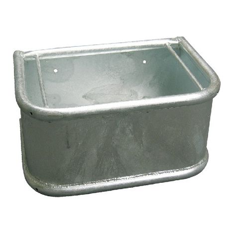 KERBL Comedero Galvanizado Rectangular, Bordes de Seguridad