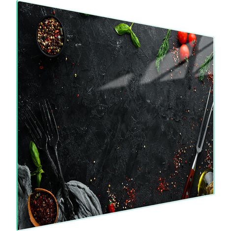 TAGLIERE IN VETRO 52x30 ARDESIA (1/5)
