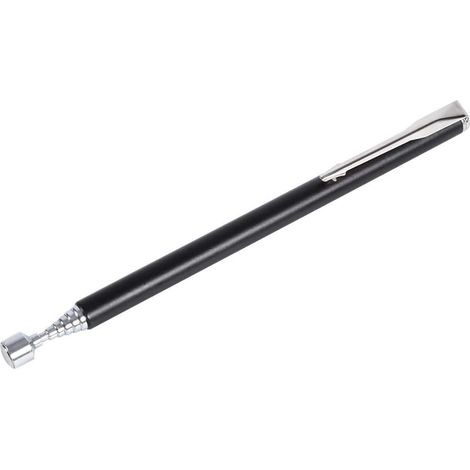Herramienta de recogida magnética telescópica, varilla de recogida magnética telescópica extensible portátil para tornillos de clavos, color negro (1/5)