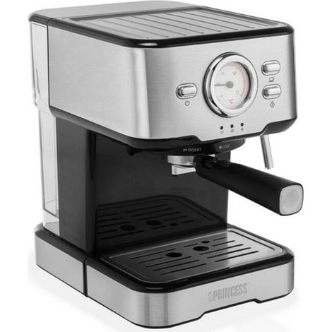 Princess 01.249412.01.001 acciaio inox, Nero Macchina per caffè con capsule Con ugello schiumalatte, con sistema di ero (1/5)