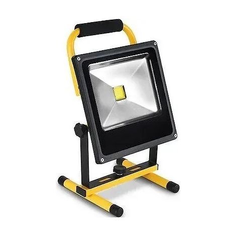 Proyector LED Matel recargable 10W 3000MAH IP65 Fría - Luz fría 6400K (1/4)
