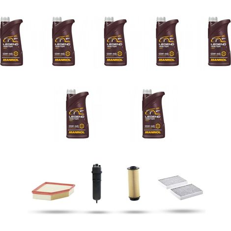 Kit tagliando 4 FILTRI e 7L OLIO compatibile con Bmw serie 5 (G30,G31,F90) 530d hybrid 210kw dal 2020 (1/5)
