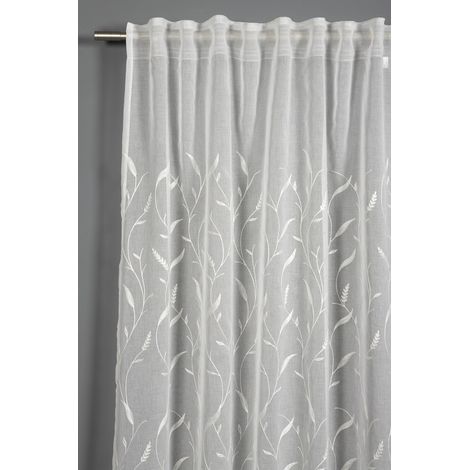 Schal m.Gardband ca.140x245cm natur / 100% PL