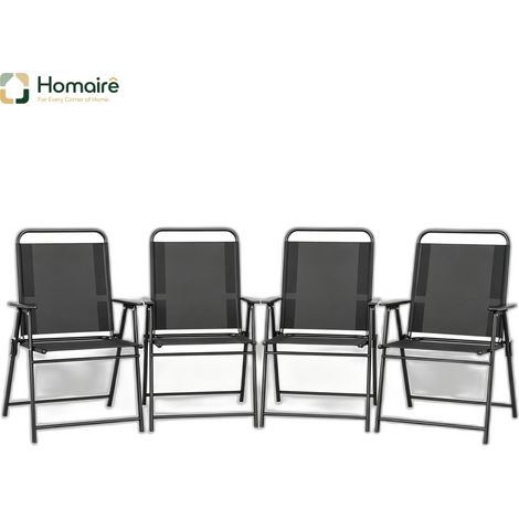 Schwarzer Textilstuhl mit Armlehnen 65 x 60 x 94 cm HOMAIRE (1/5)