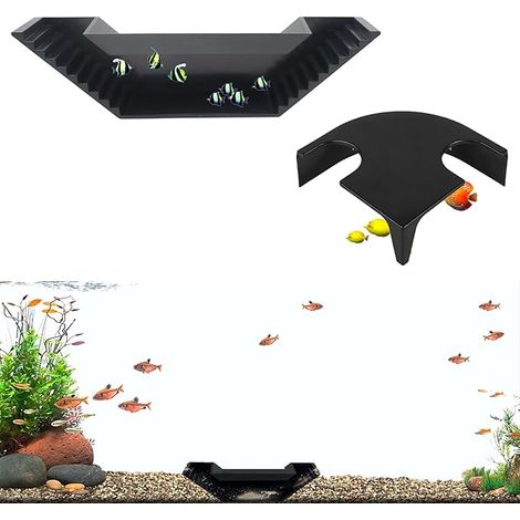 ABS Plastic Aquarium Tunnel Hideout for Fish, Catfish, Crayfish, Black (1/5)