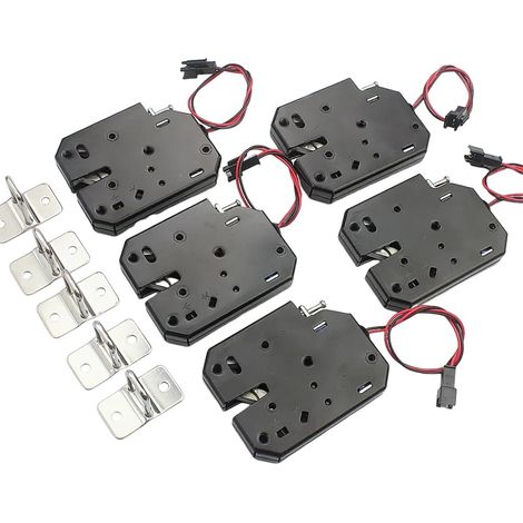 de 5 serrures de porte automatiques électromagnétiques 12 V