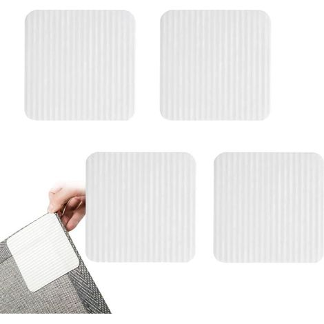 Bardusch-4 autocollants antidérapants 10 x 10 cm, pinces lavables, pour sols stratifiés, marbre ou parquet (1/5)