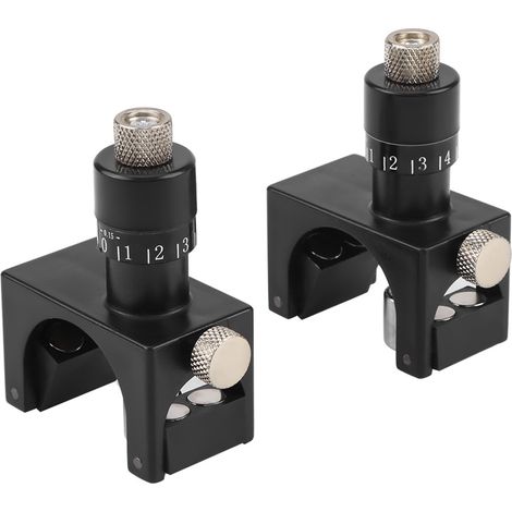 Lot de 2 gabarits de réglage pour fers de rabot, outil de calage magnétique pour menuiserie (1/5)