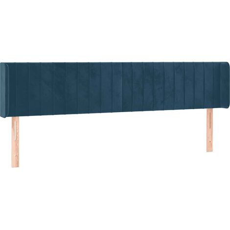 Maison Exclusive - Cabecero de terciopelo azul oscuro 183x16x78/8 (1/5)
