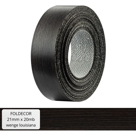 Cinta de cantos de melamina para muebles color wengué de Luisiana con adhesivo termofusible, 21 mm (20 m) (1/5)