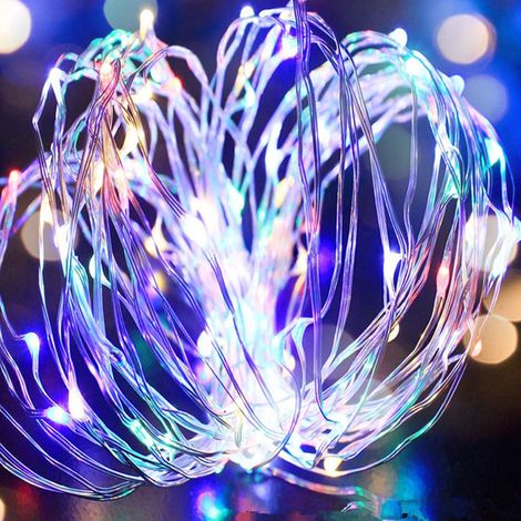 m lange LED-Lichterkette (0,5 W), hohe Helligkeit, farbenfroh, wasserdicht, für die Heimdekoration, Geschenkbox (1/5)