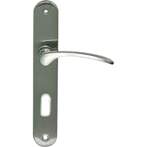 Cadap SARA manilla de puerta niquelada mate ergonómica