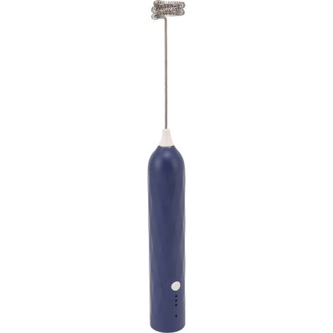 Petit batteur à œufs ménager, mini mixeur multifonction, batteur électrique portable, fouet, mousseur à lait et café sans fil, bleu (1/5)