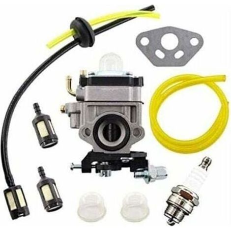 Kit de Carburateur pour Débroussailleuse AL-KO Alko, Modèles BC410, BC4535, BC4125, avec Tuyau et Filtre à Essence.-INHHUB (1/5)