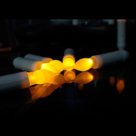 Lot de 12 bougies LED sans flamme, éclairage électronique pour fêtes, Halloween, Noël (1/5)