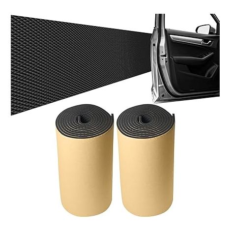 Mousse Protection Garage 30 x 10 x 3 cm, Protection Murale de Garage, Protege Porte de Voiture Autocollante, für Parkhäuser, Noir (1/5)