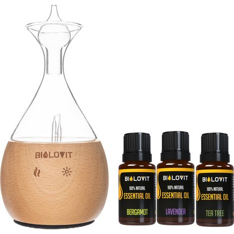 Kit nebulizador de aceites esenciales Bilovit + 3 aceites esenciales (1/5)
