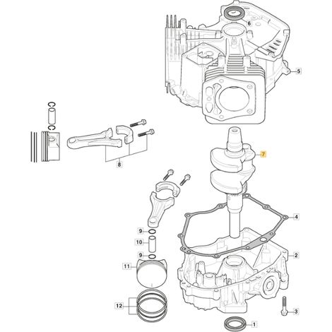 Albero motore ORIGINALE STIGA motore TRE 635V trattorino tagliaerba 118551555/0
