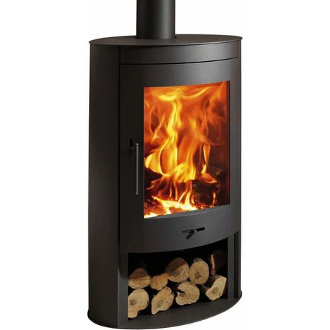 stufa a legna panadero "oval" grigio 8,7 kw (1/3)