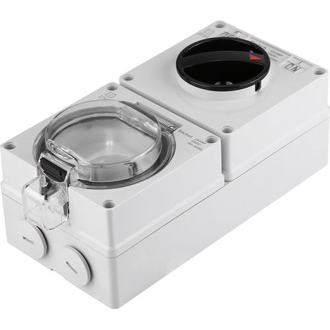 Prise étanche IP66 de qualité supérieure avec interrupteur pour éclairage extérieur et appareil électrique (prise DE).