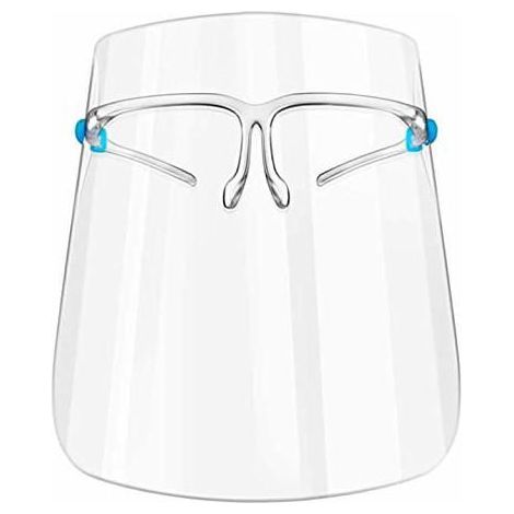BelleRise - Schutzbrille aus Kunststoff, Vollgesichtsschutzbrille mit beschlagfreiem Linsenrahmen, verstellbar, klar. (1/5)