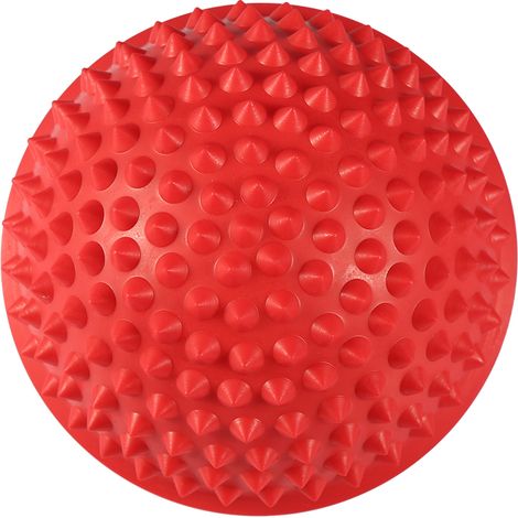 Balle de massage semi-circulaire en PVC, balle de yoga, masseur de fitness (rouge) (1/3)