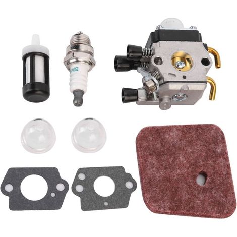 Kit carburatore adatto per STIHL FS38 FS45 FS46 FS55 KM55 FS85 Guarnizione filtro carburante (1/5)
