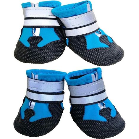 Chaussures pour chien avec protection des pattes, fermeture Velcro, taille M (1/4)
