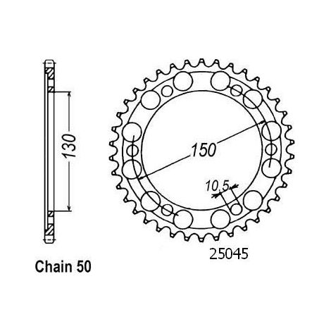 Pignon arrière en acier JT R859-38, 38 dents, taille 530