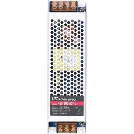 Schaltnetzteil für lange LED-Streifen, industrielle Steuerungsnetzteile, 300 W, AC 190–240 V, DC 24 V