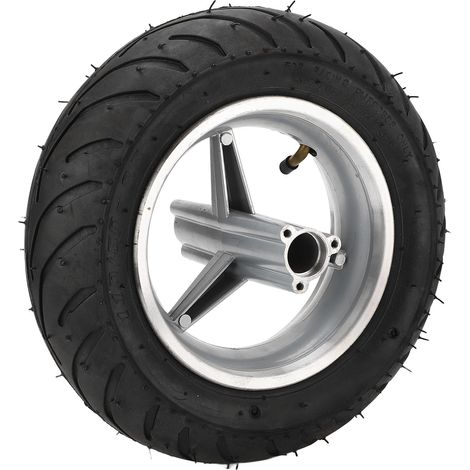 Pneu arrière de scooter électrique en caoutchouc gonflable avec moyeu de roue en alliage d'aluminium 110 50 6.5 de rechange (1/5)