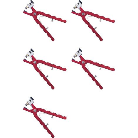 Pince coupante pour bracelets de montre en cuir (5 pièces) - Outil manuel pour fixer les fermoirs et barrettes à ressort - Pince droite rouge (1/5)