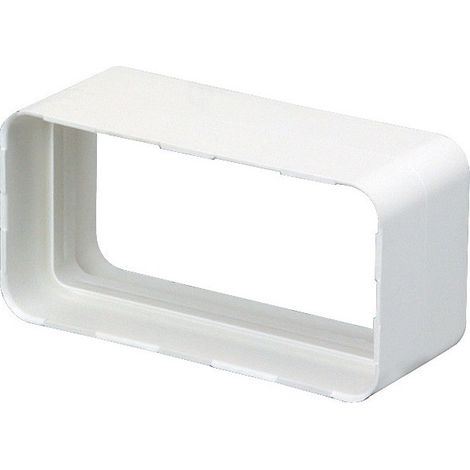 Raccord droit rectangulaire 55x110 plastique à joint - RD 55 X 110 J - 460050 ATLANTIC - 460050 (1/3)